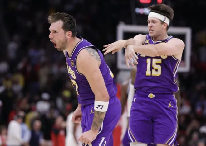 湖人客场力克火箭 里夫斯称东契奇统治第四节