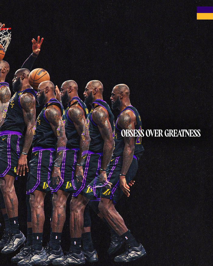 湖人官方发布詹姆斯扣篮特效图引爆社交媒体