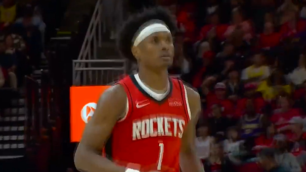 谢泼德关键抢断引爆火箭湖人对决 阿门反击暴扣